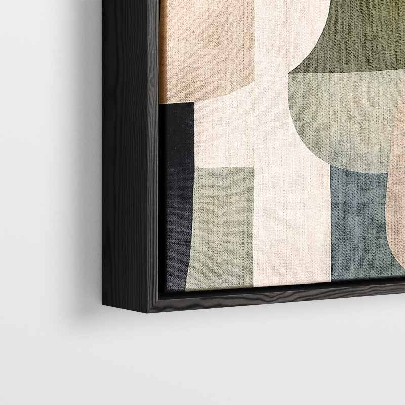 Abstracte Harmonie in Aardetinten – plexiglas kunstwerk als wanddecoratie