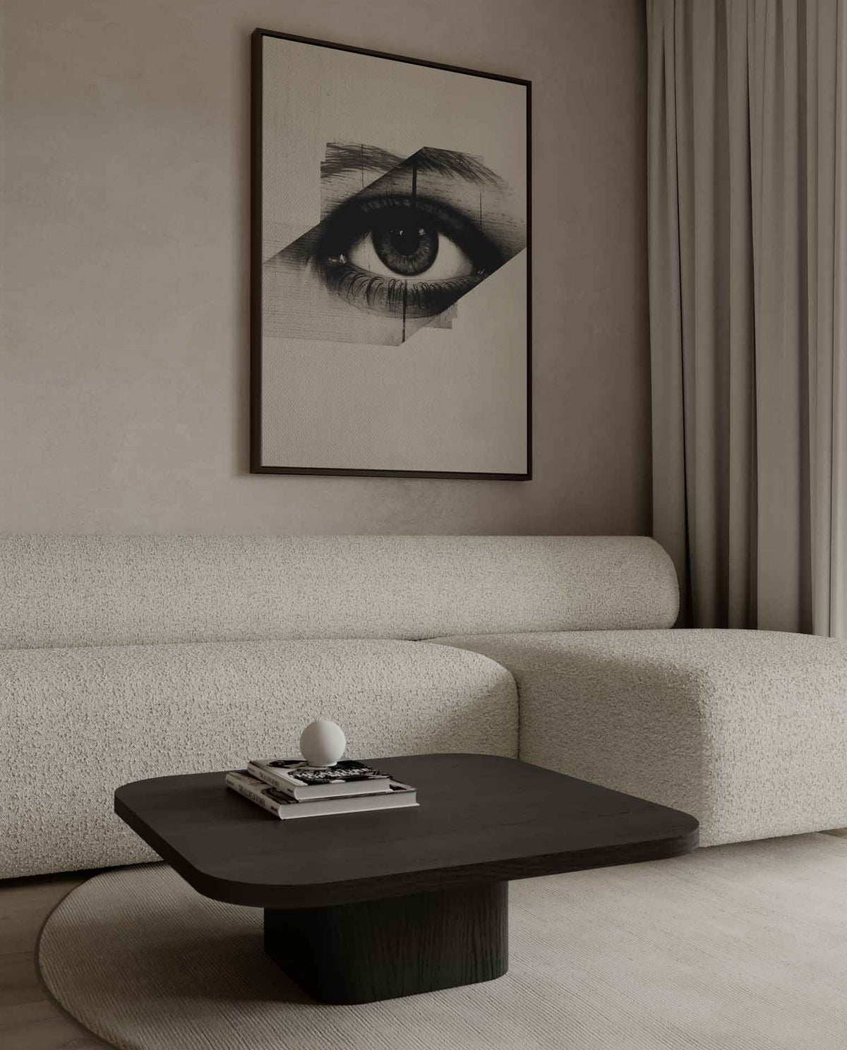 Oog van Mysterie – canvas wanddecoratie in portret formaat