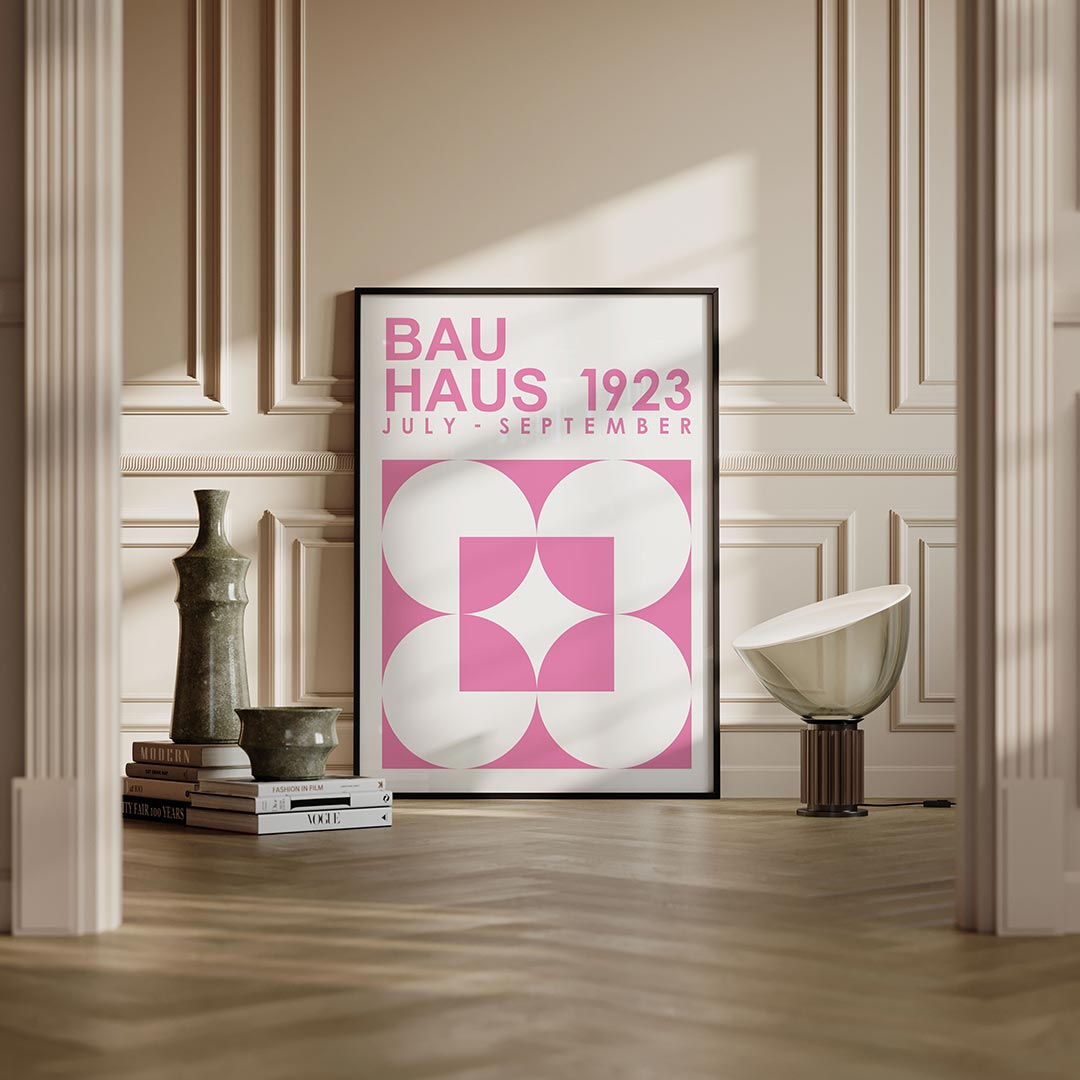 Vormen en vlakken – moderne Bauhaus wandkunst als poster