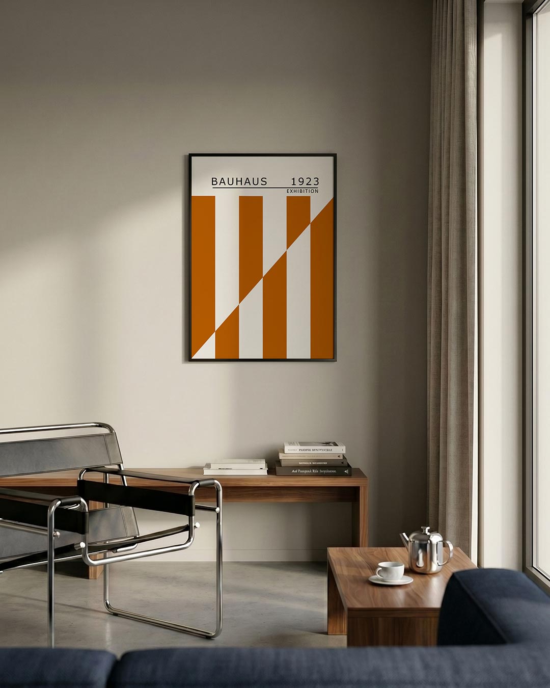 – staande Bauhaus poster voor aan de muur