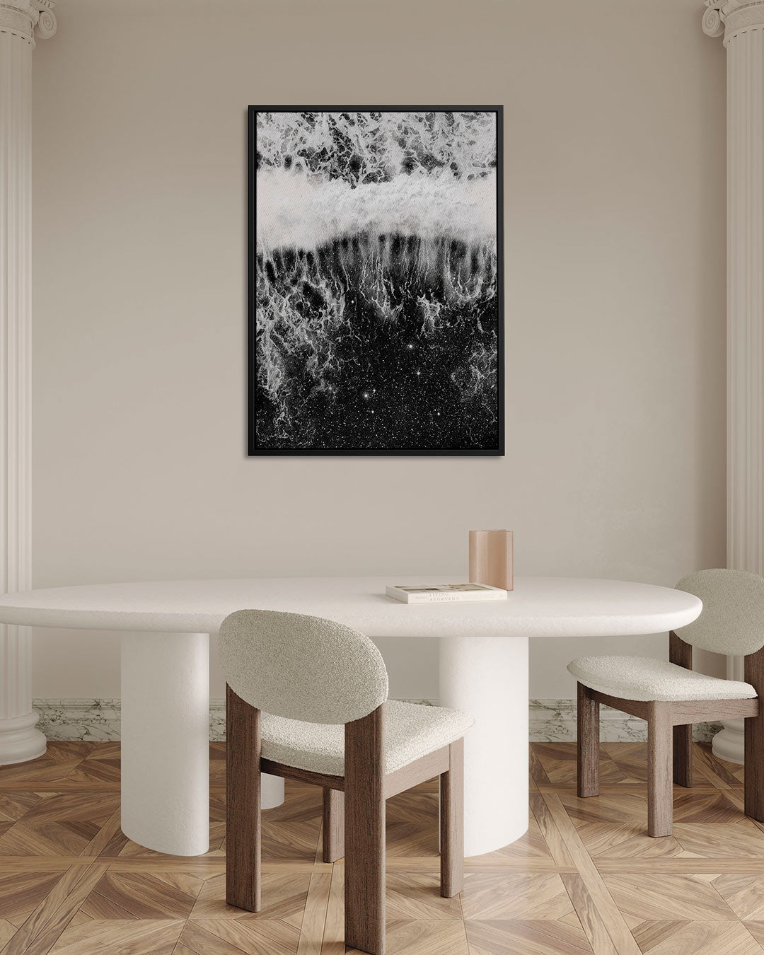 Kosmische golf – staand wanddecoratie kunstwerk