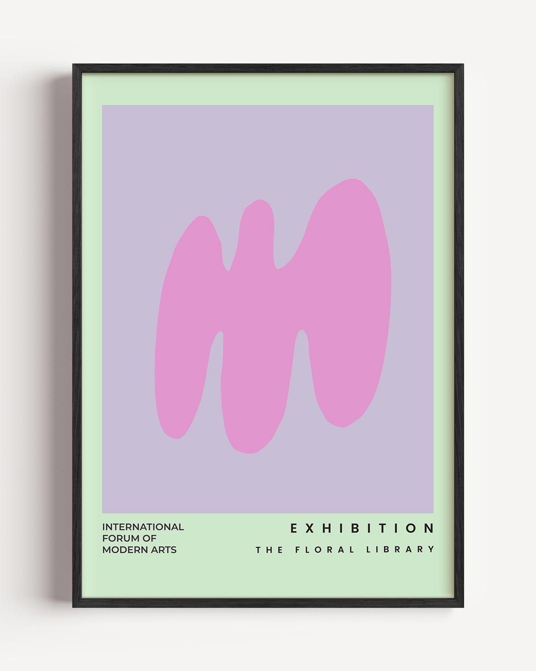 Modern Art Pink Vibes – kleurrijke abstracte portret poster als wanddecoratie