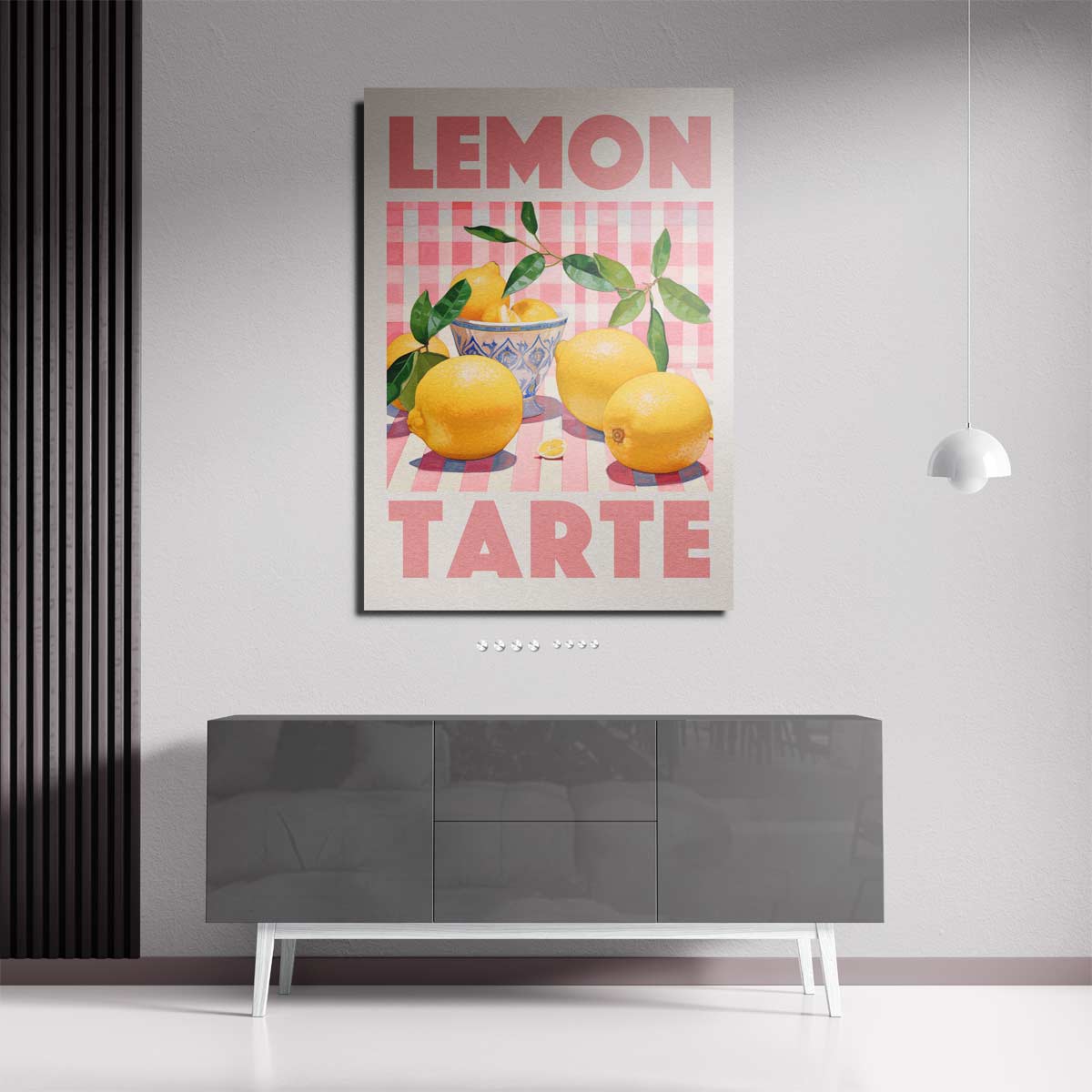 Citroen Tarte – staande wandkunst voor woonkamer of interieur