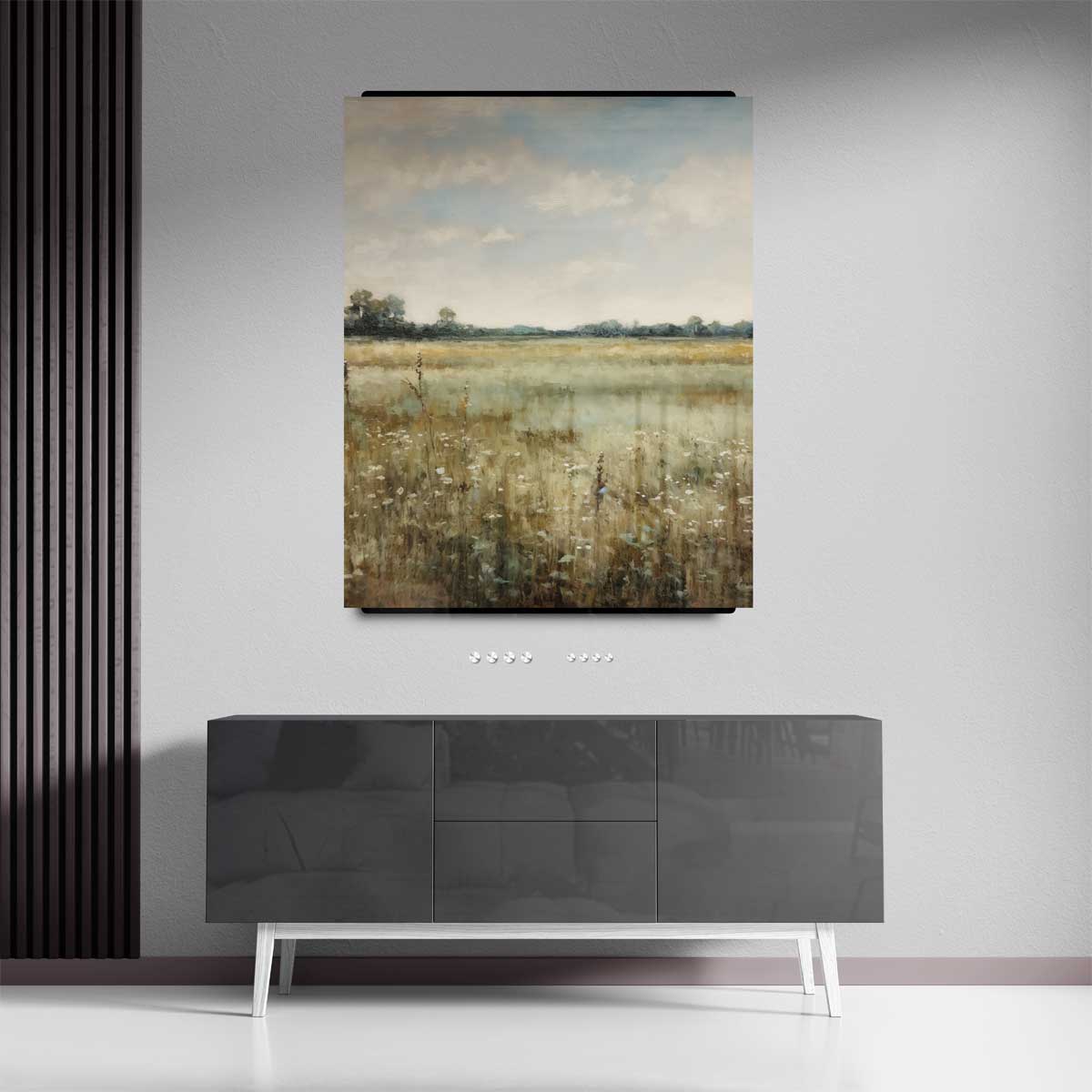 Zomers Veldlandschap – canvas kunstwerk als wanddecoratie