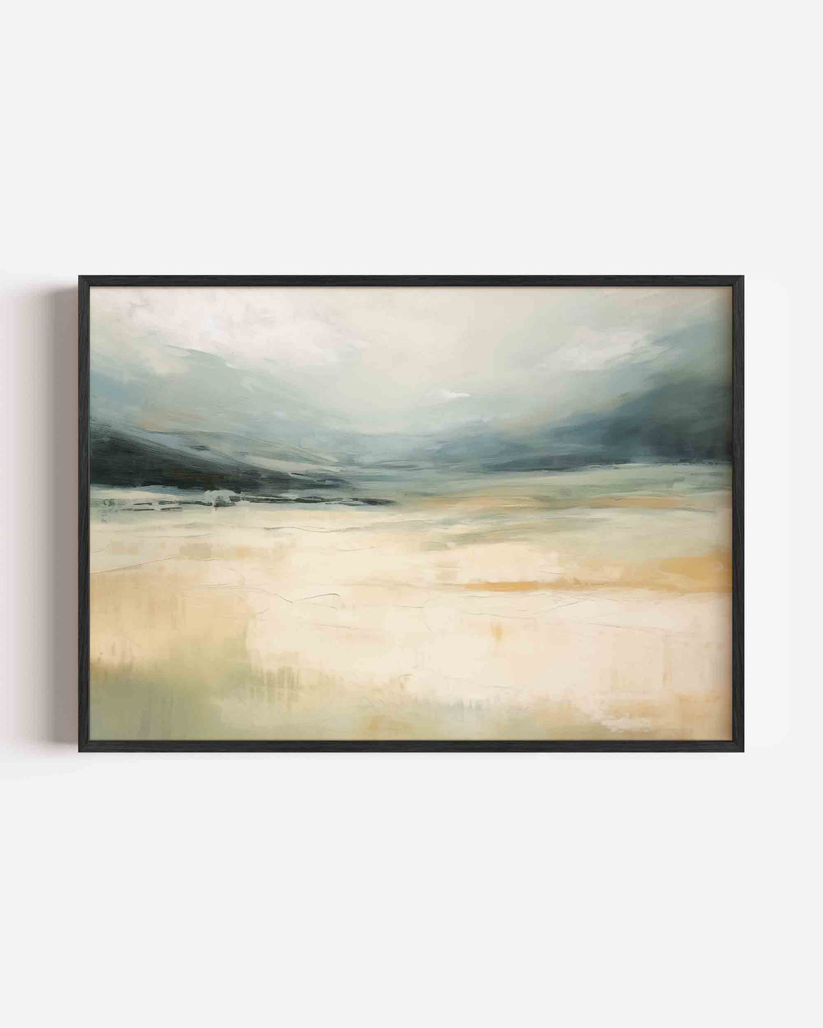 Landschap met zachte tinten – kleurrijke abstracte landscape poster als wanddecoratie