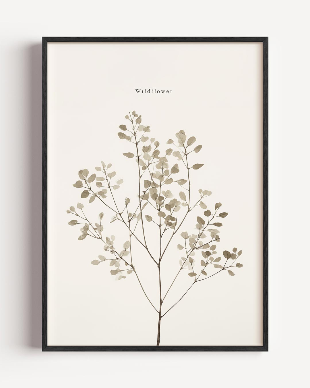 Minimalistische Wildflower – botanische portret poster als wanddecoratie