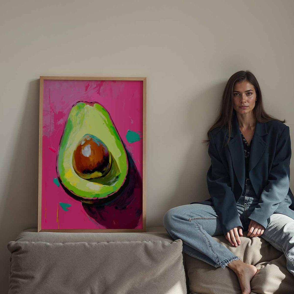 Avocado Art – staande keuken wanddecoratie van WallArtistic