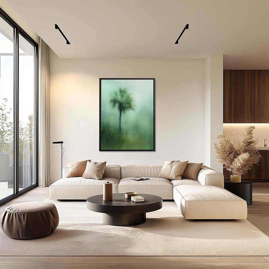 Vervagende palm – staand wanddecoratie kunstwerk