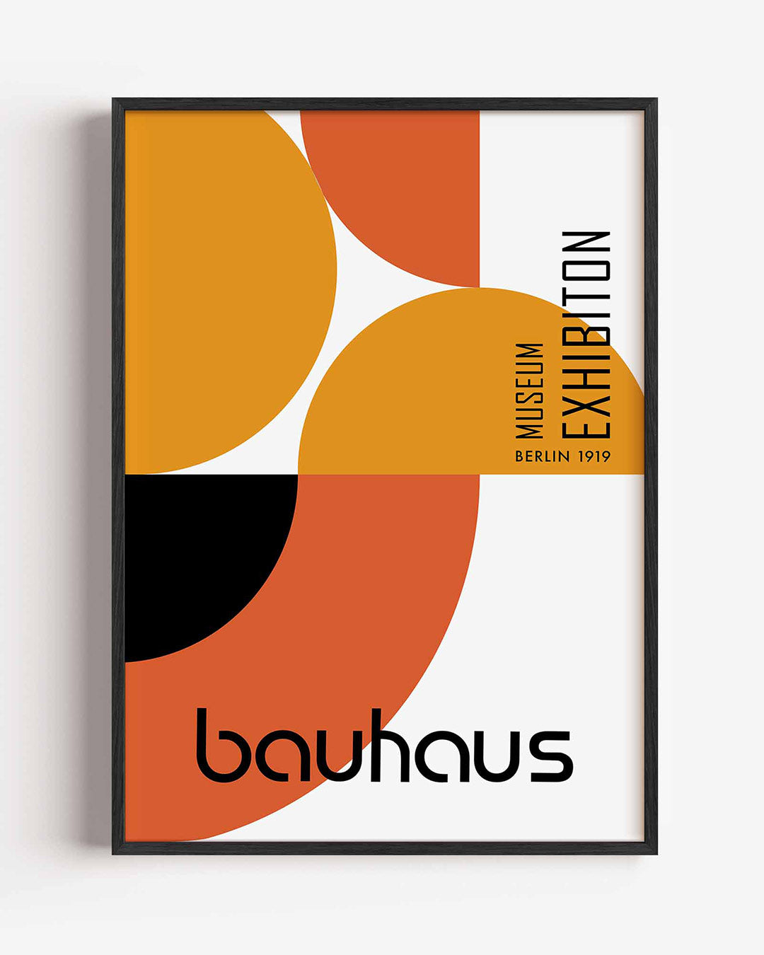 Vormen en vlakkenspel – staande Bauhaus poster als wanddecoratie