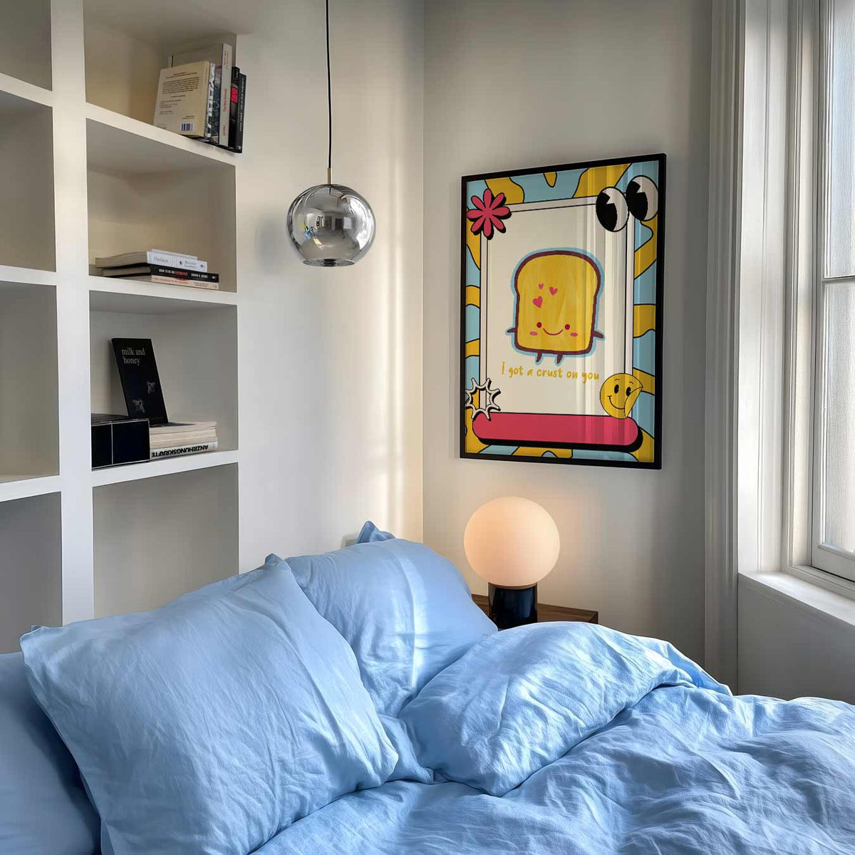 Schattige Toast – zomer poster als frisse staande wanddecoratie