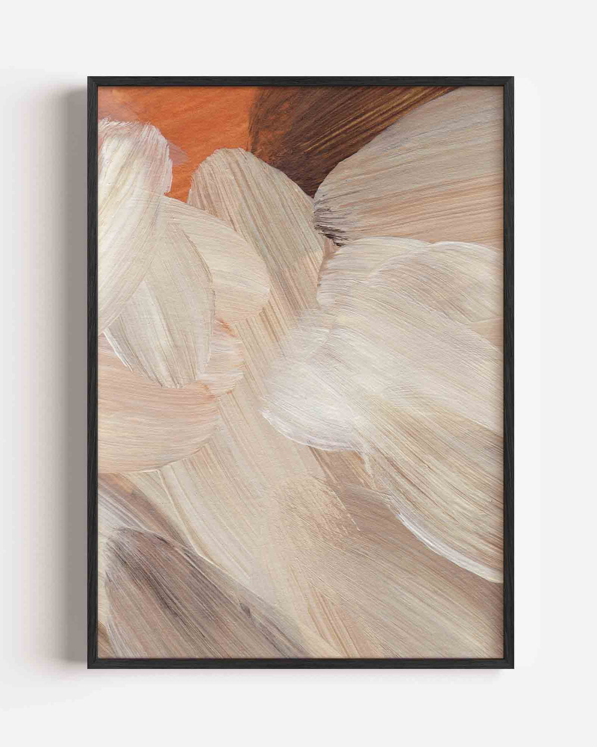 Abstracte penseelstreken – schilderkunst portret poster als wanddecoratie