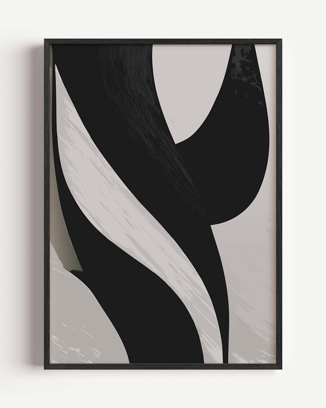 Stijlvolle Abstracte Kunstposter – kleurrijke abstracte portret poster als wanddecoratie