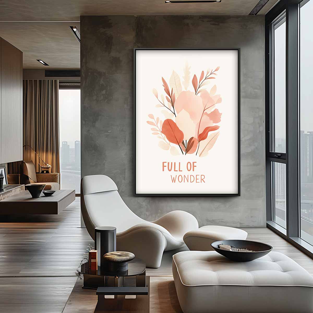 Vol Verwondering Bloemenkunst – canvas wanddecoratie in portret formaat