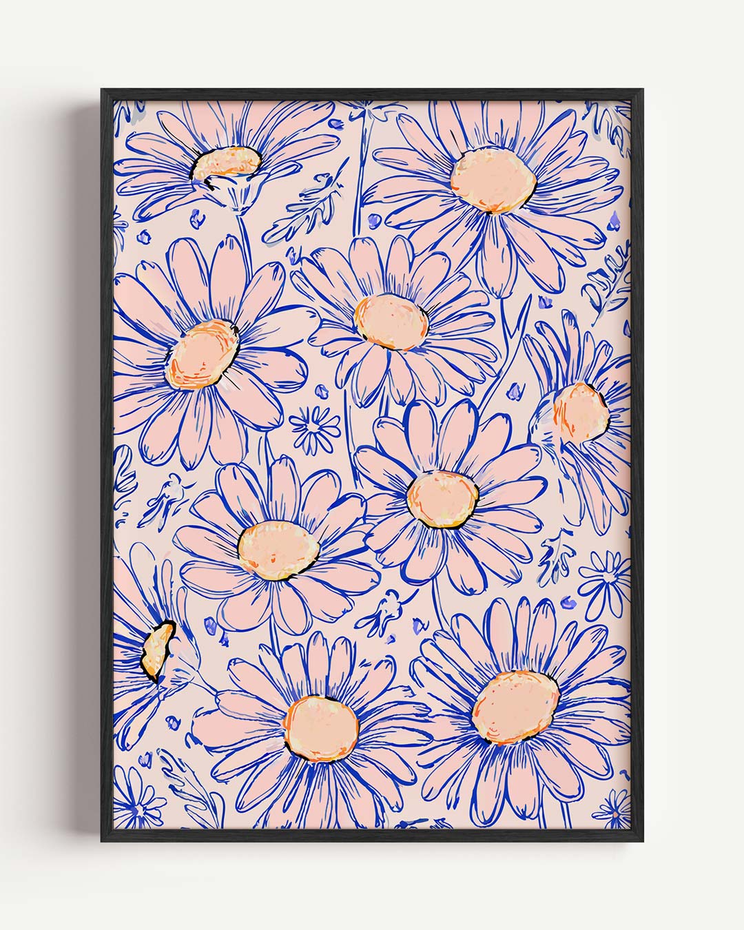 Bloemrijke Vrolijkheid – bloemen portret poster als wanddecoratie