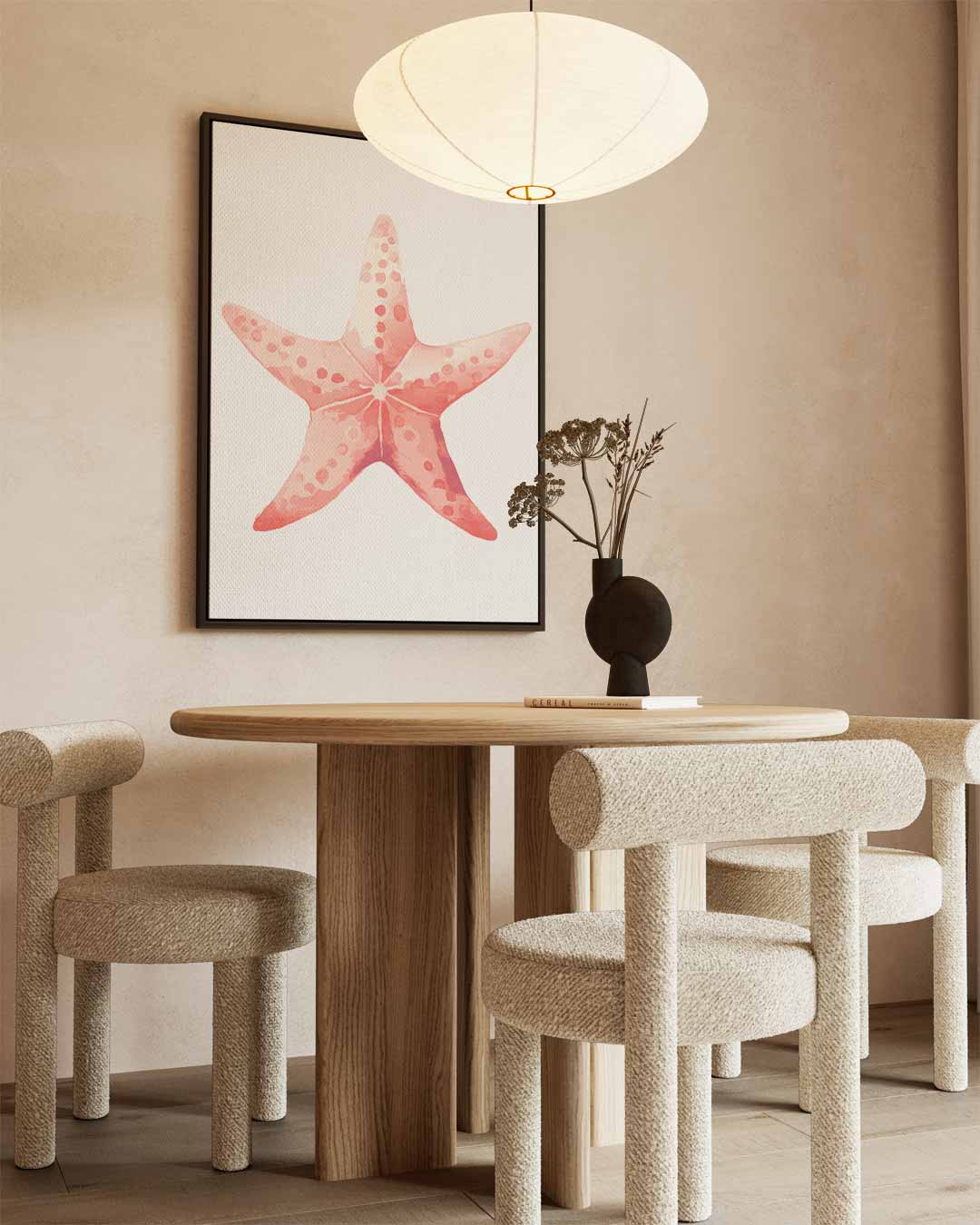 Vrolijke Zeester – staand kunstwerk voor modern interieur