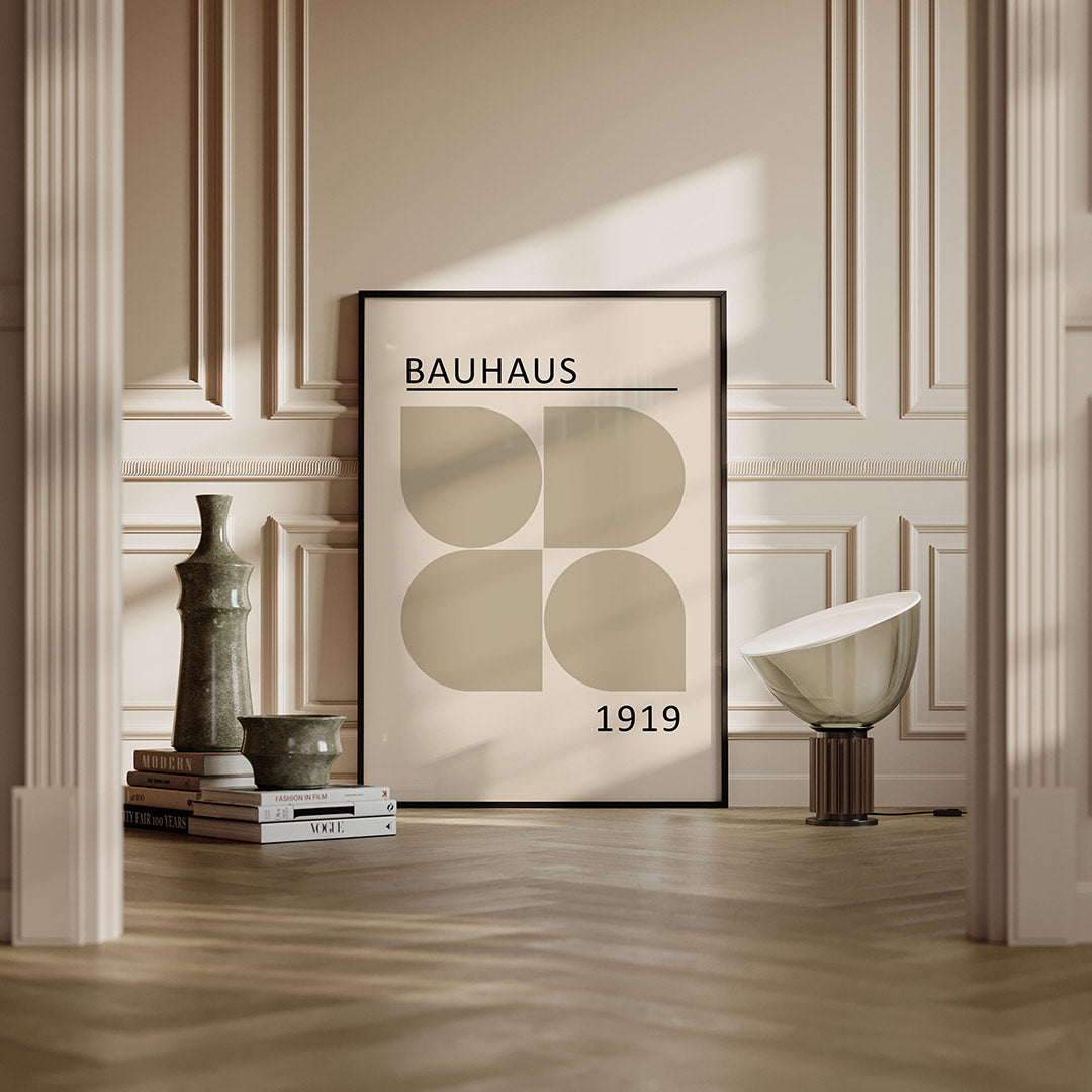 Vorm en balans – moderne Bauhaus wandkunst als poster