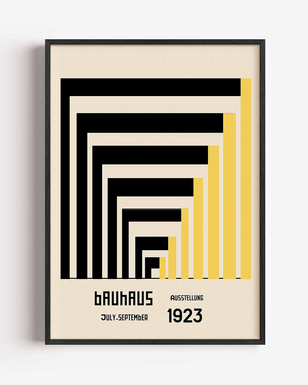 Lijnen en vlakken – staande Bauhaus poster als wanddecoratie