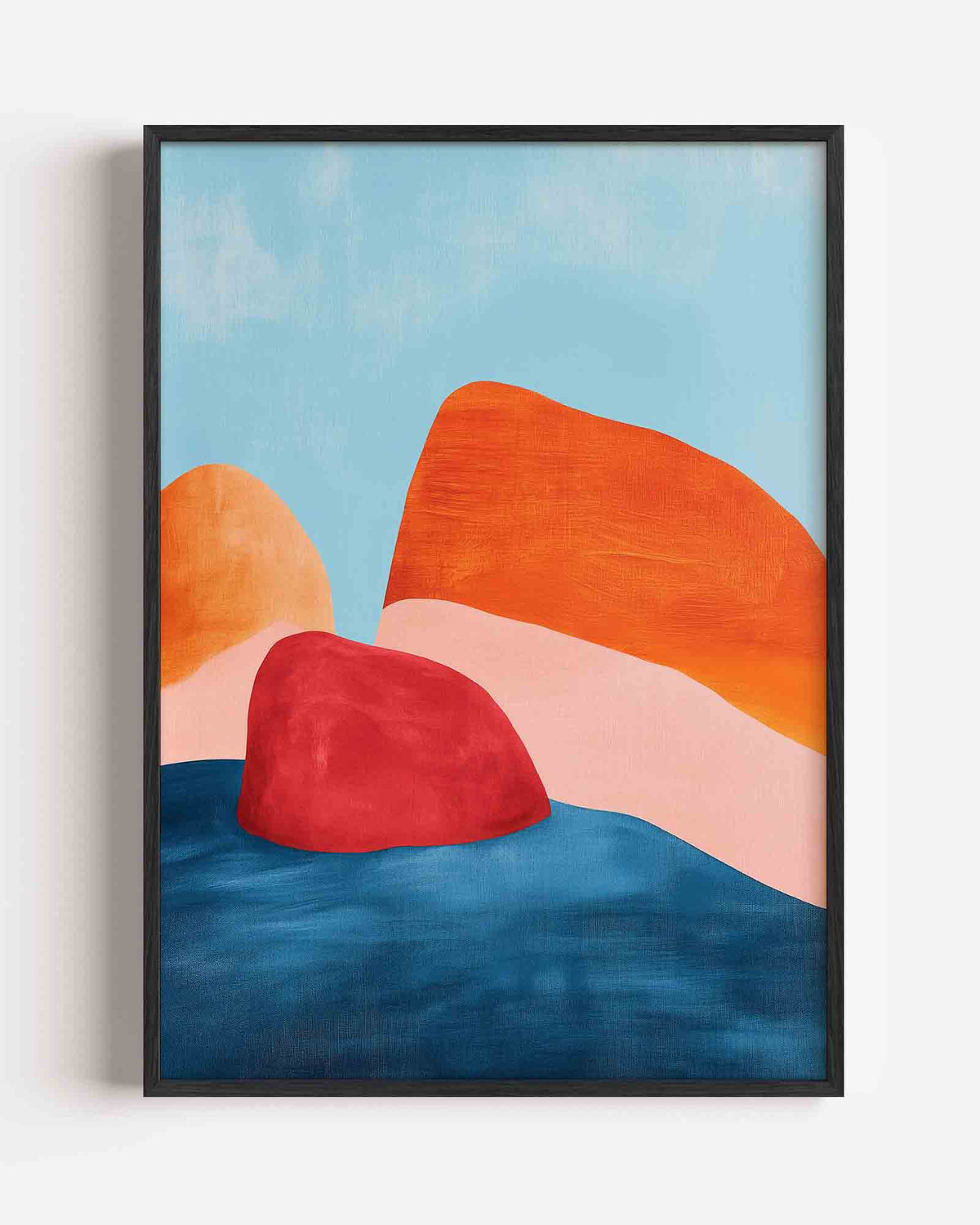 Abstracte vormen – moderne portret poster als wanddecoratie