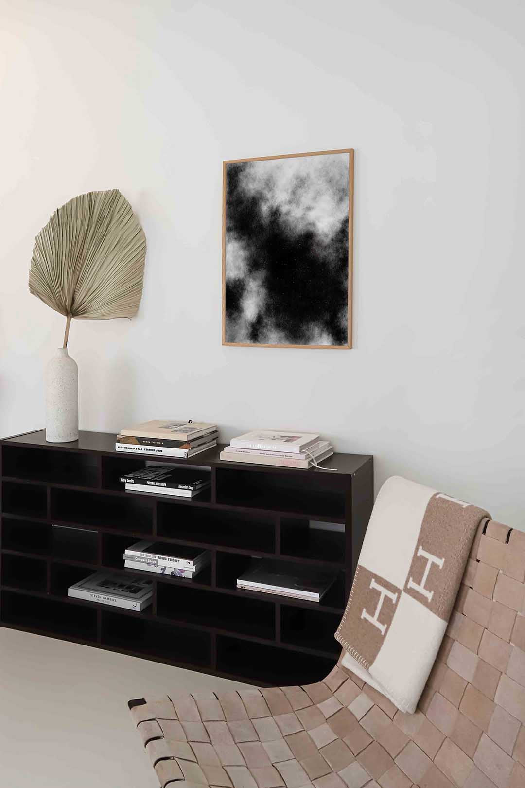 Abstracte wolken – staande zachte abstracte wanddecoratie van WallArtistic