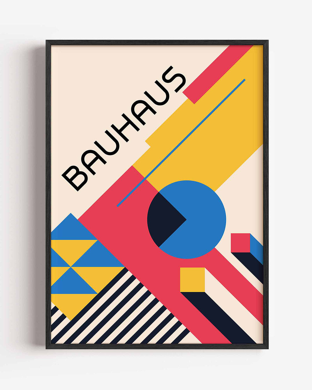 Abstracte – staande Bauhaus poster als wanddecoratie