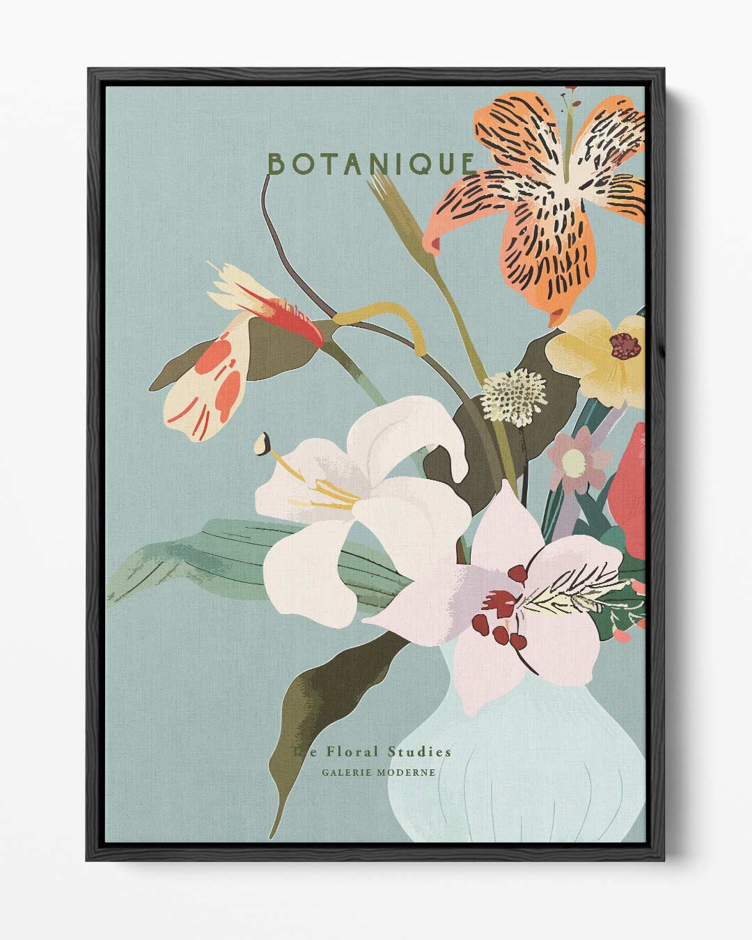 Botanique Bloemenpracht – portret kunstwerk als wanddecoratie