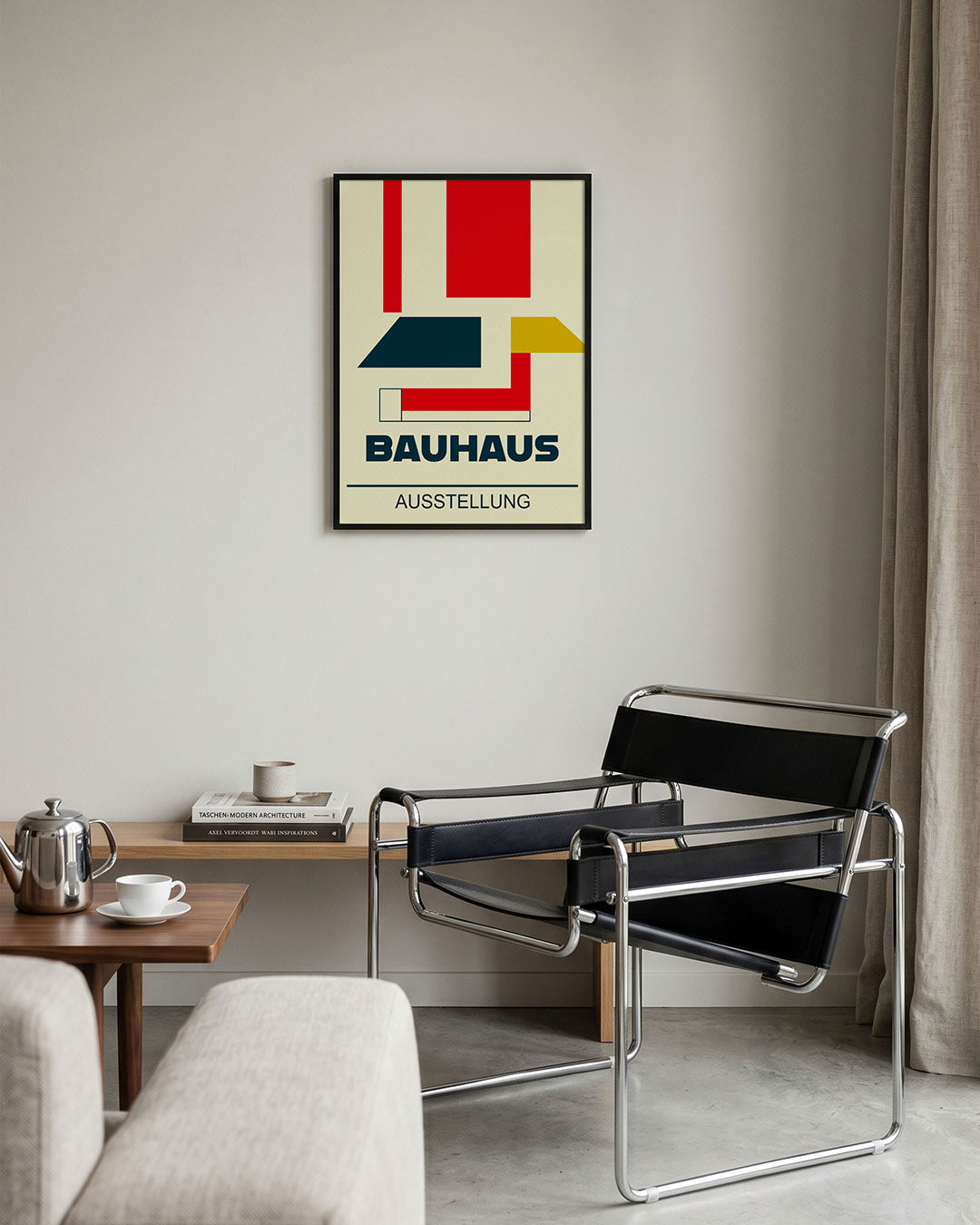 Vorm en kleur – geometrische Bauhaus poster in staand formaat