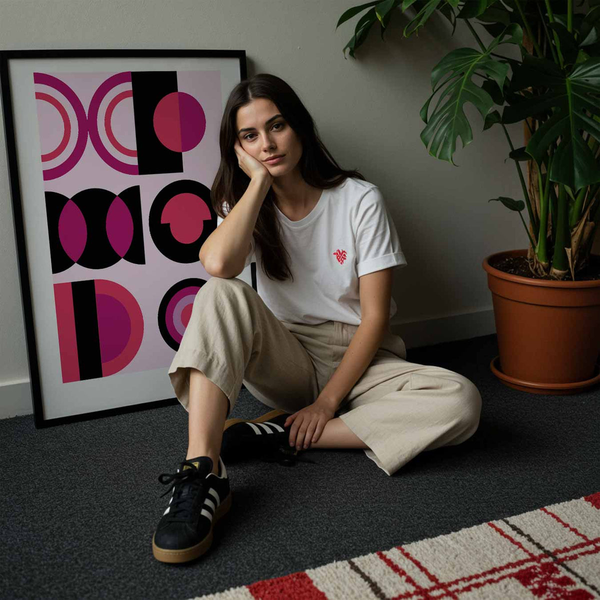 Moderne Geometrische Kunstposter – abstracte wandkunst als portret poster