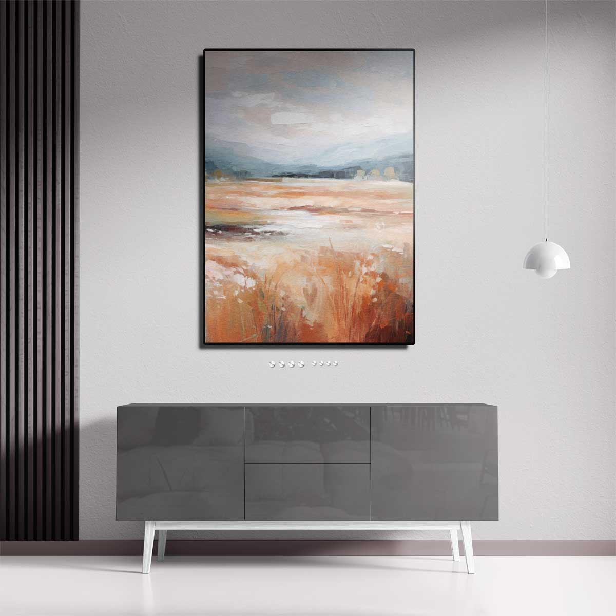 Rustige Herfstlandschap – dibond kunstwerk als wanddecoratie
