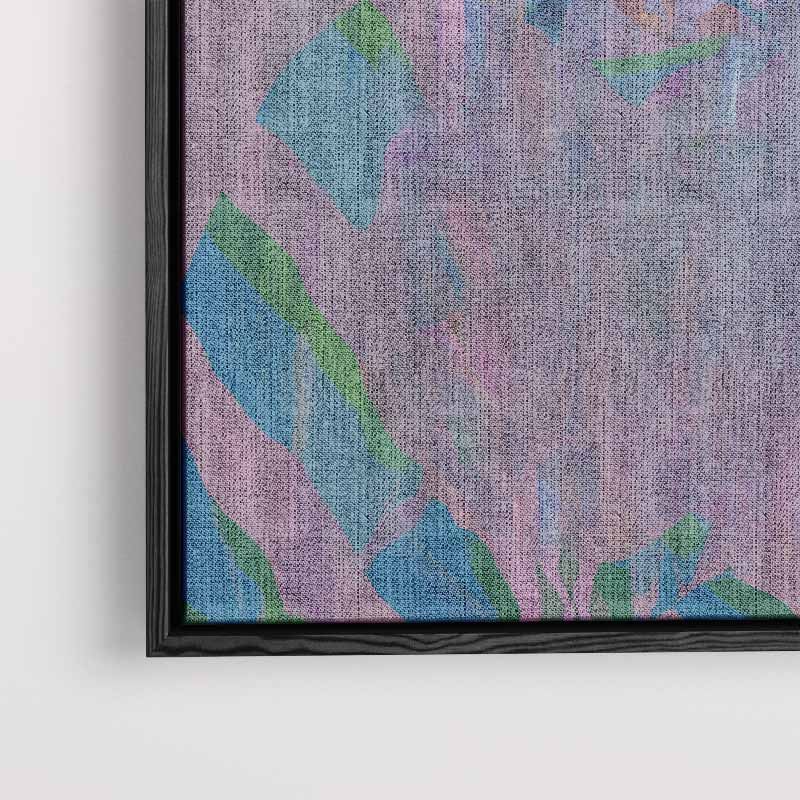 Kleurrijke Harmonie: Mystieke Portret – modern portret kunstwerk van WallArtistic