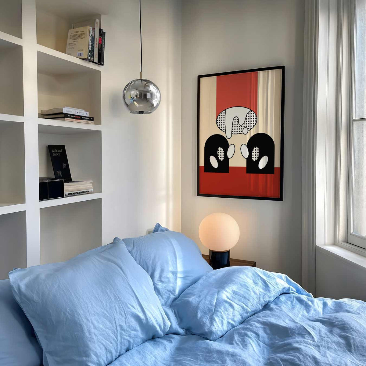 Moderne Kunst Pop Art – abstracte poster als moderne staande wanddecoratie