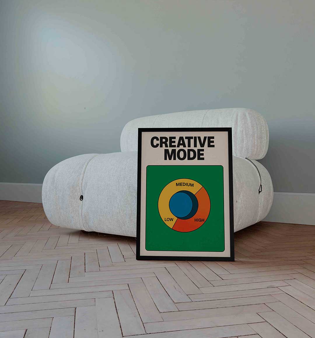 Creative mode – Streetart wandkunst als portret poster