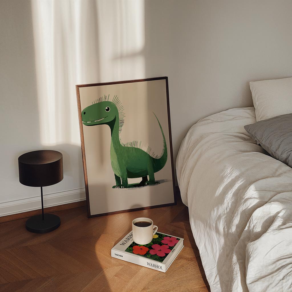 Dino Vriendje – staande kinderkamer wanddecoratie van WallArtistic