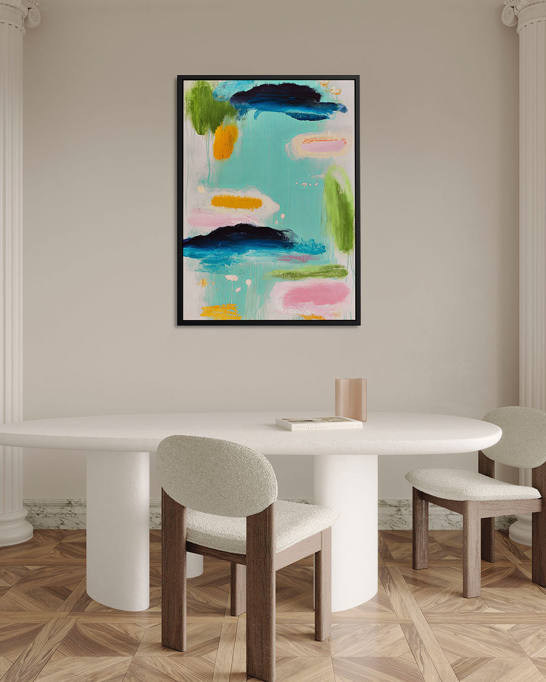 Kleurrijke vormen – alternatieve weergave van het kunstwerk