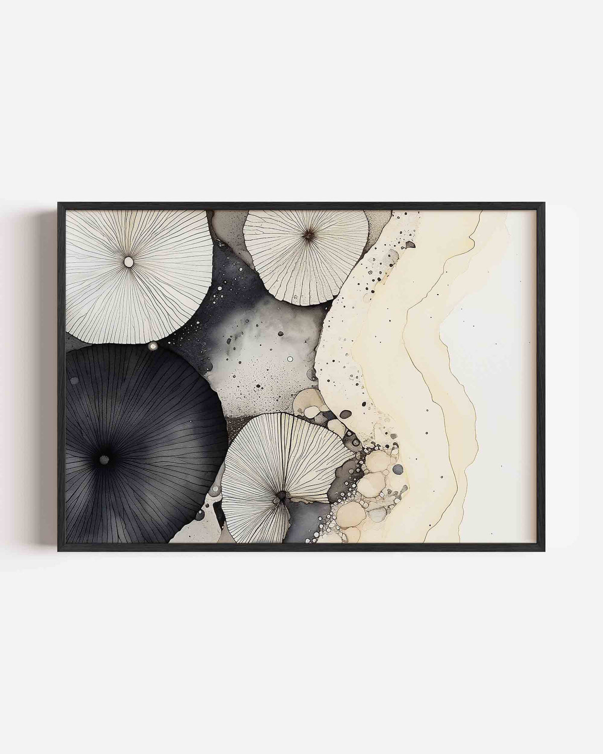 Abstracte vormen – abstracte landscape poster als wanddecoratie