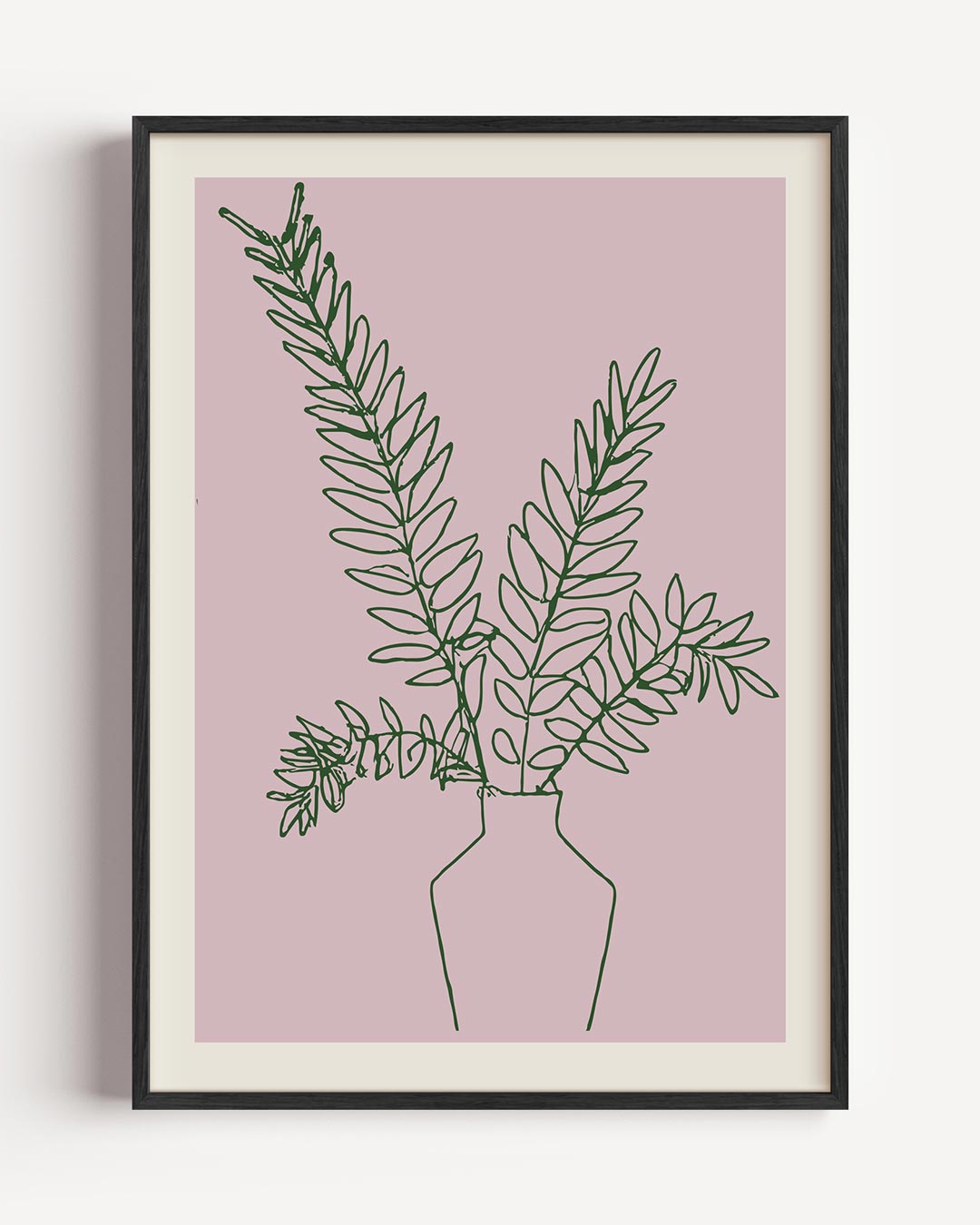 Botanische Lijntekening – keuken portret poster als wanddecoratie