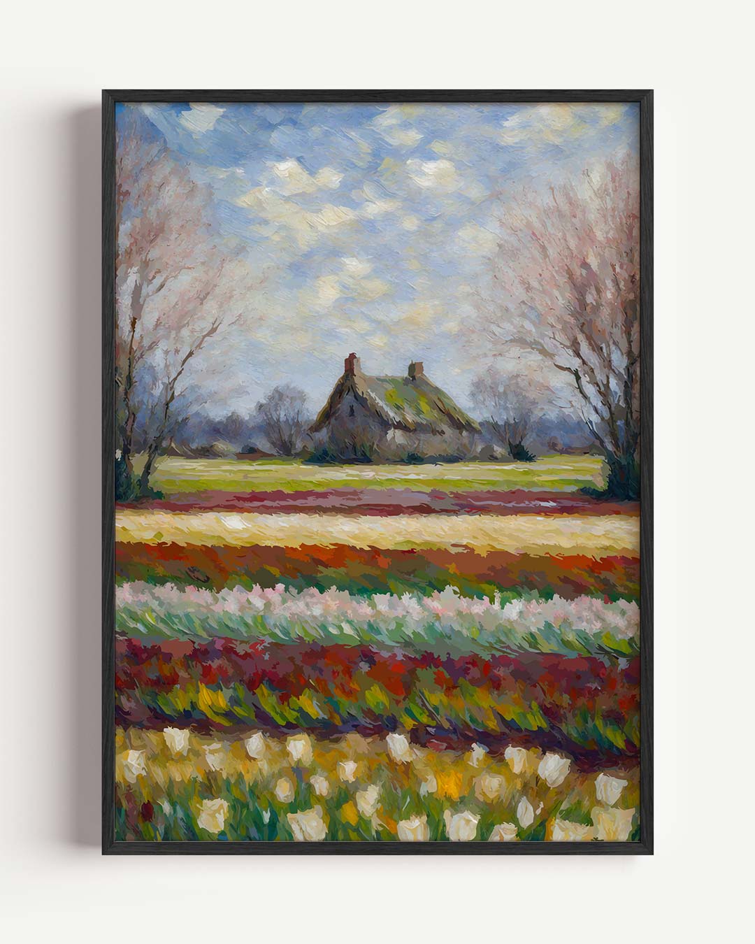 Nostalgisch Landidyll in de Lente – bloemen portret poster als wanddecoratie