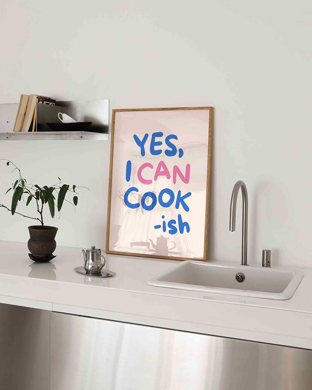 Yes i can cook – keukenposter in staand formaat