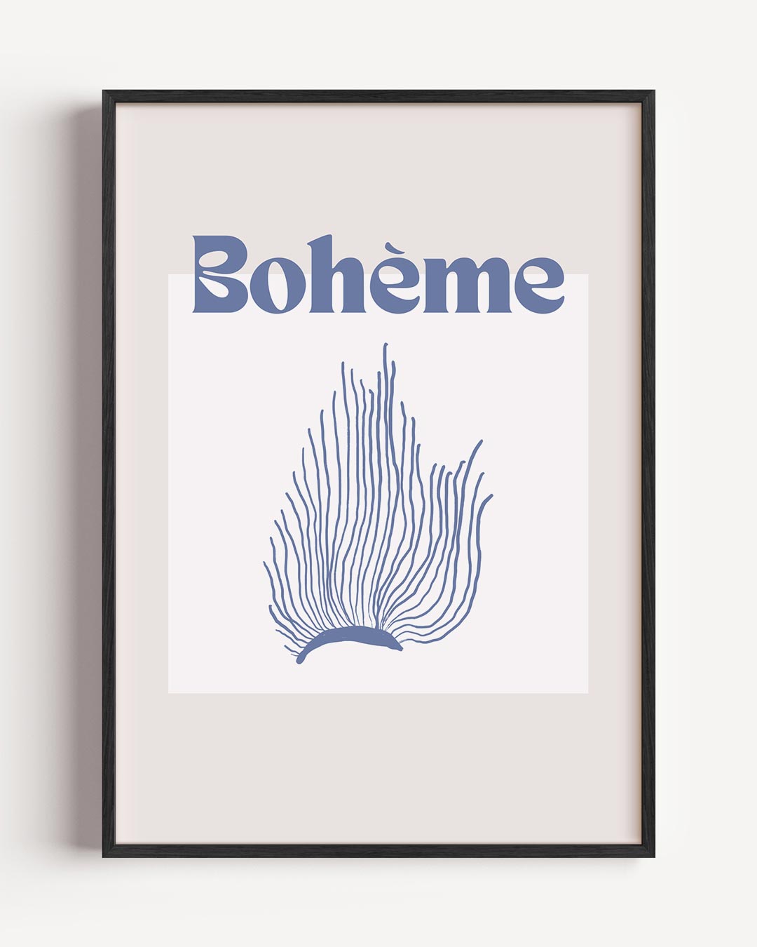 Boho Chic Wanddecoratie – kleurrijke abstracte portret poster als wanddecoratie