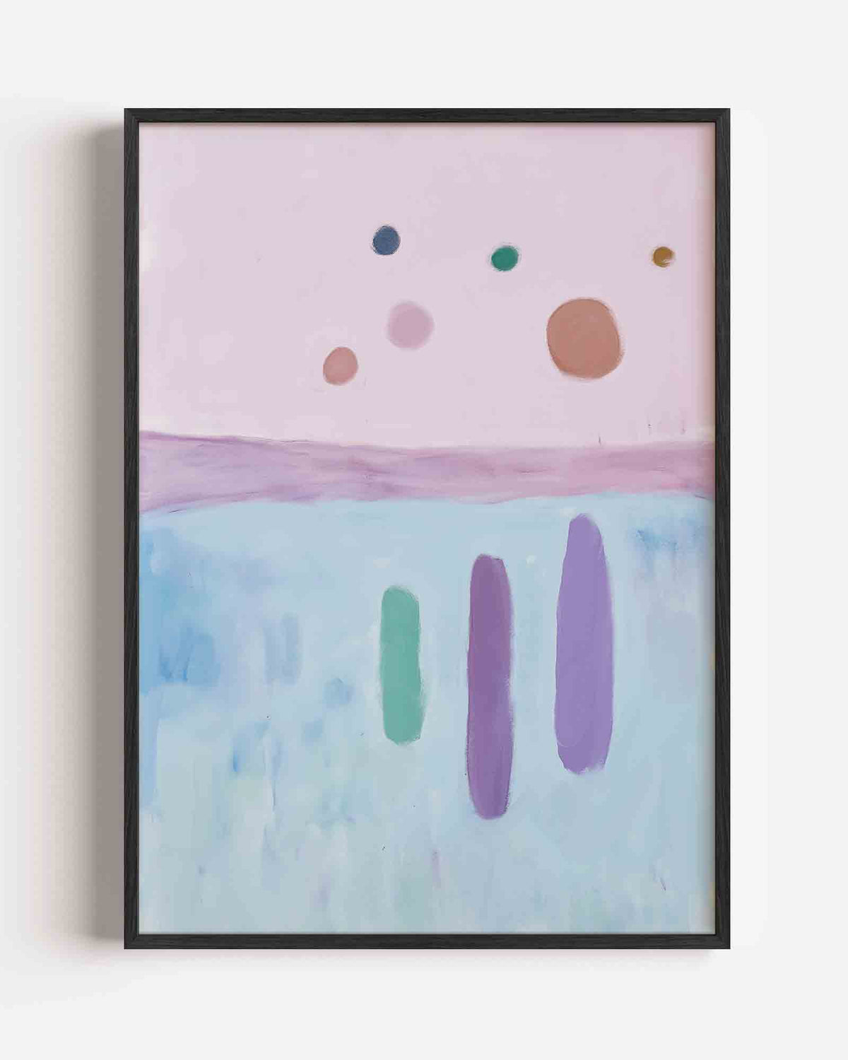 Vormen en kleuren – Kunst & Design poster als staande wanddecoratie