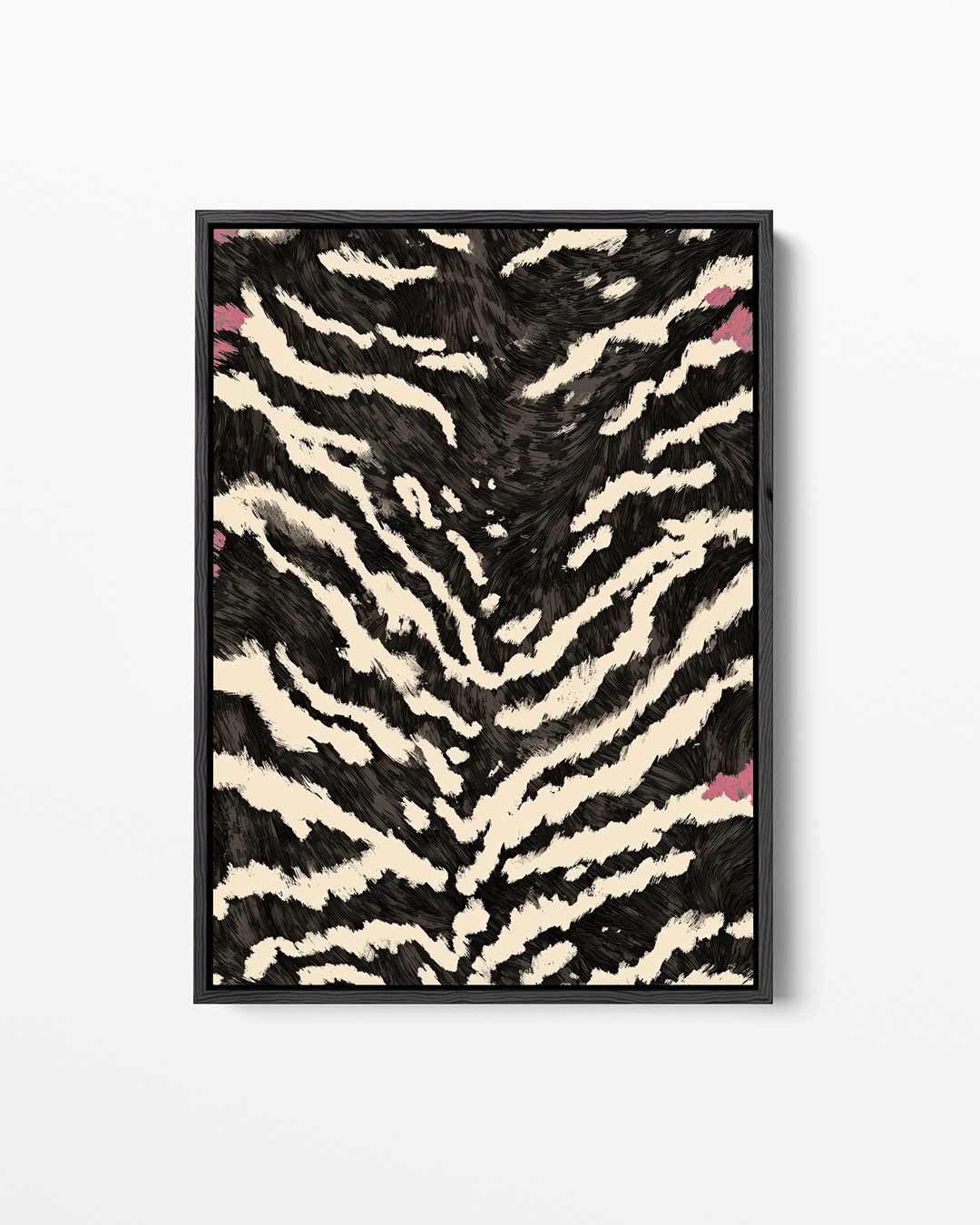 Dynamisch strepenpatroon – staand wanddecoratie kunstwerk