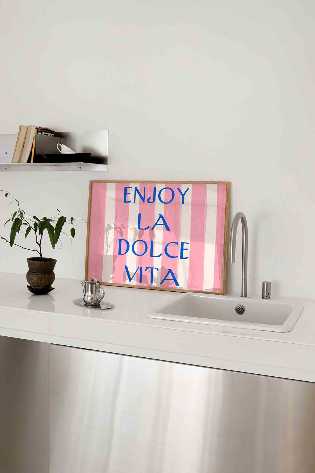 Enjoy la dolce vita – keukenposter in liggend formaat