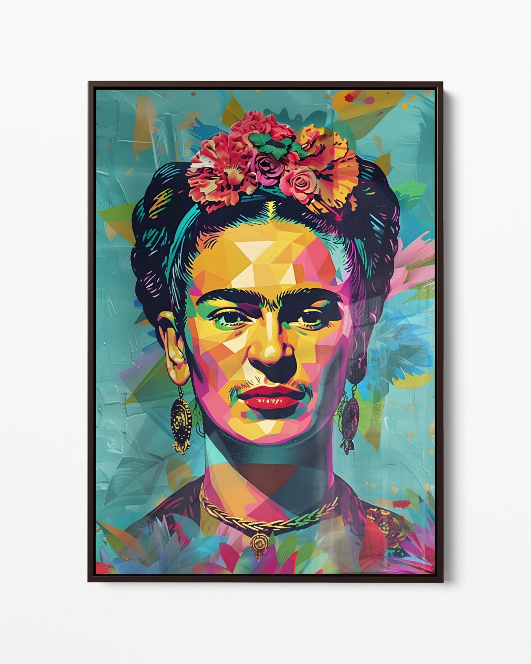 Kleurrijk Portret Kunstwerk – portret kunstwerk als wanddecoratie