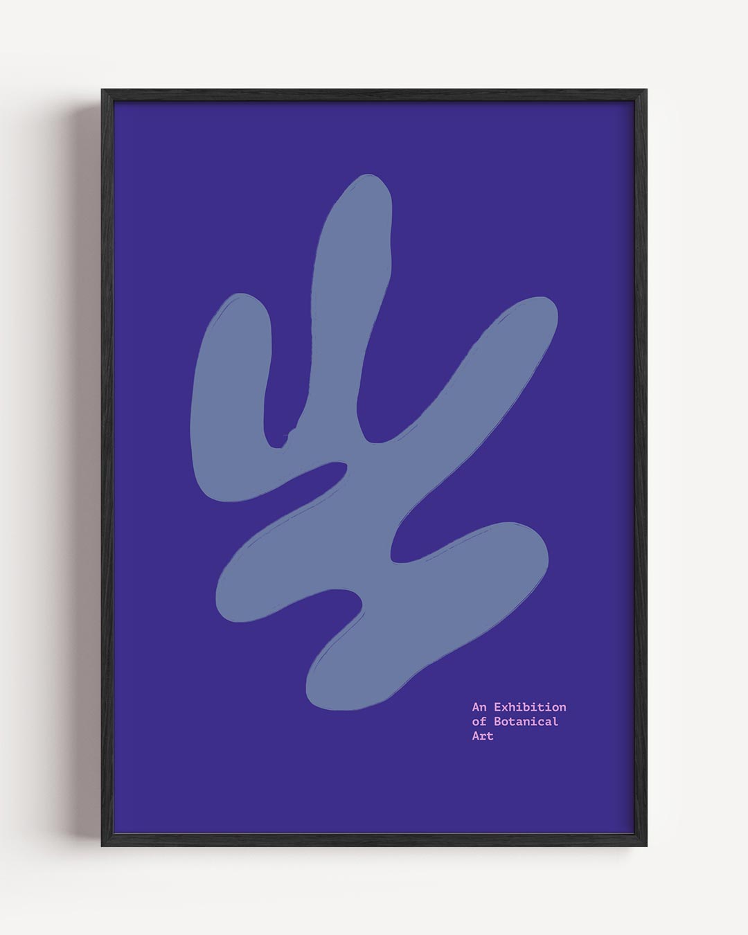 Botanische Kunsttentoonstelling – kleurrijke abstracte portret poster als wanddecoratie