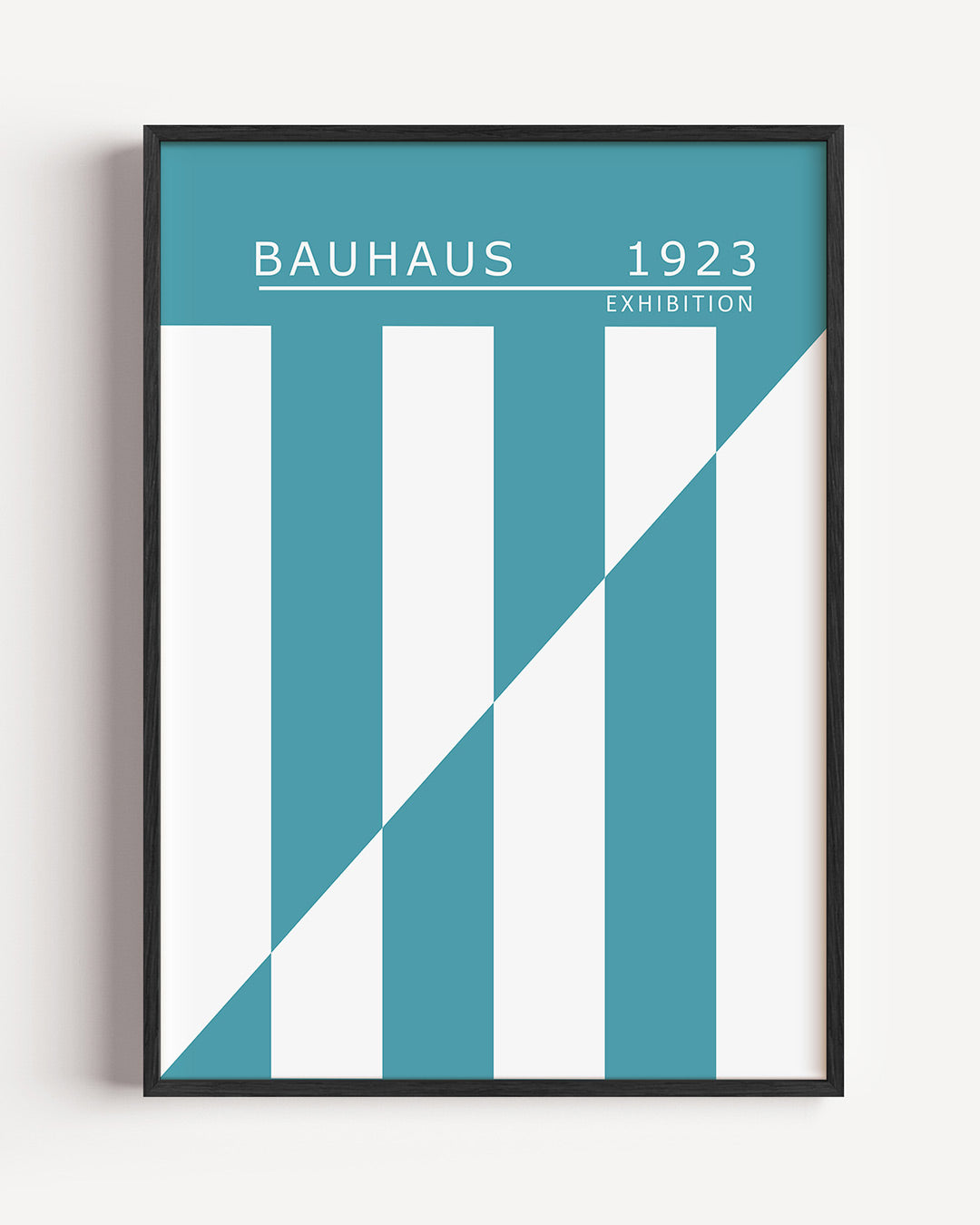 Lijnen en vlakken – staande Bauhaus poster als wanddecoratie
