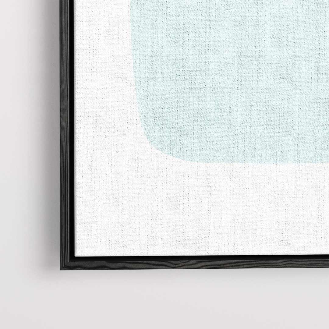 Rustgevende Pastelvormen – dibond kunstwerk als wanddecoratie