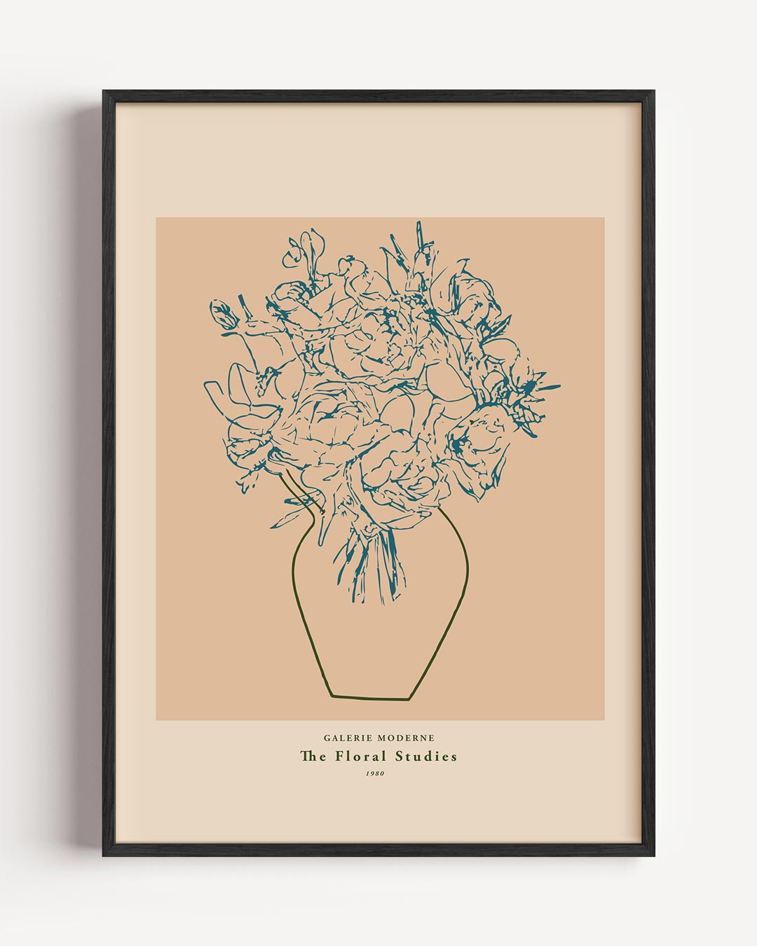 Bloemrijke Elegantie – bloemen portret poster als wanddecoratie