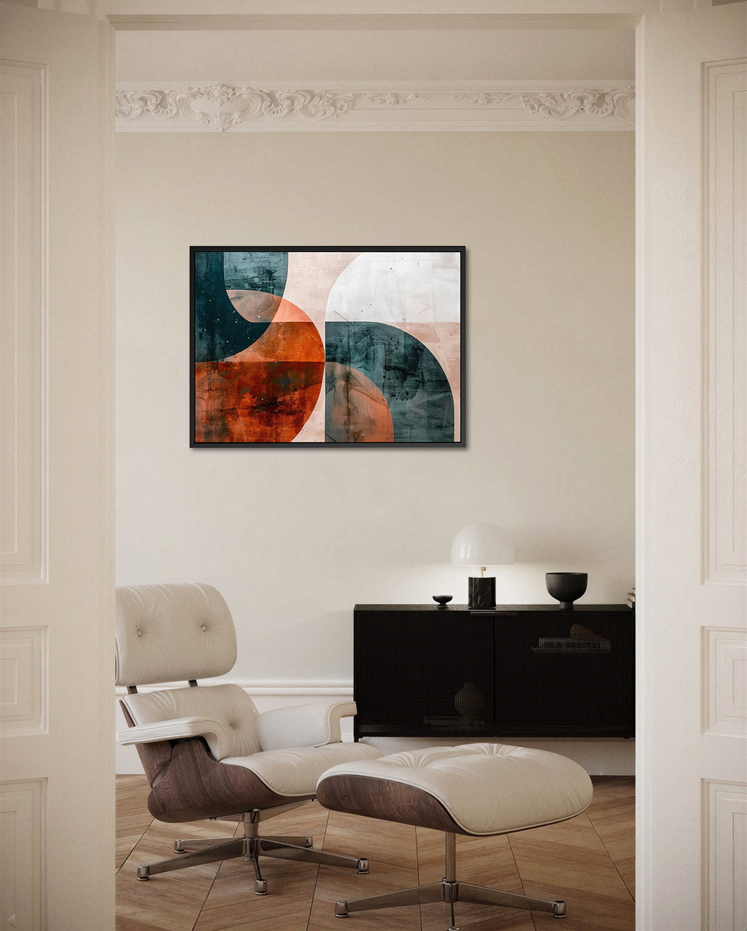 Geometrische vormen – Liggende wanddecoratie – liggende wanddecoratie