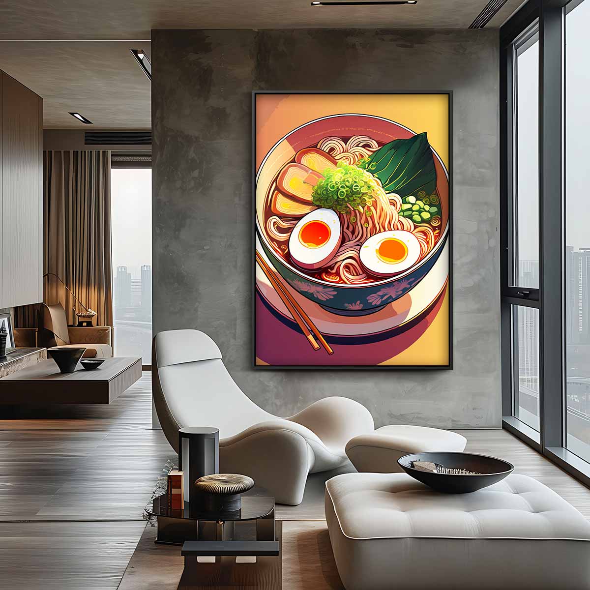 Levende Ramen Kom – plexiglas kunstwerk als wanddecoratie