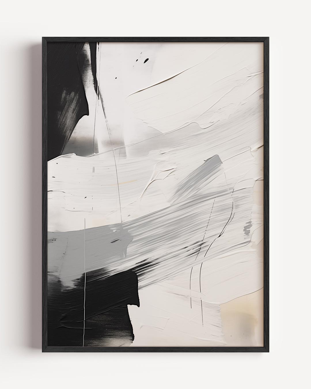 Moderne Abstracte Kunst – textuur portret poster als wanddecoratie