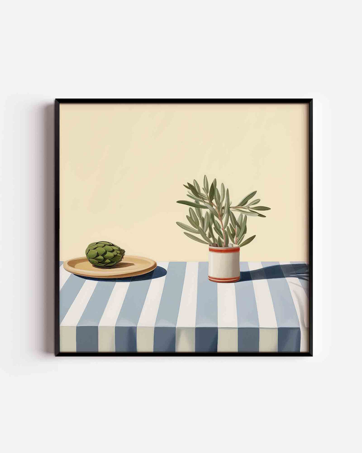 Plant en artisjok – keuken vierkante poster als wanddecoratie